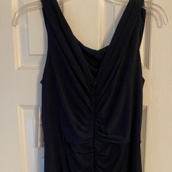 Women's London Times Navy Blue Dress Rushing Rhinestone Sleeveless Party Sz 12 - Picture 6 of 9